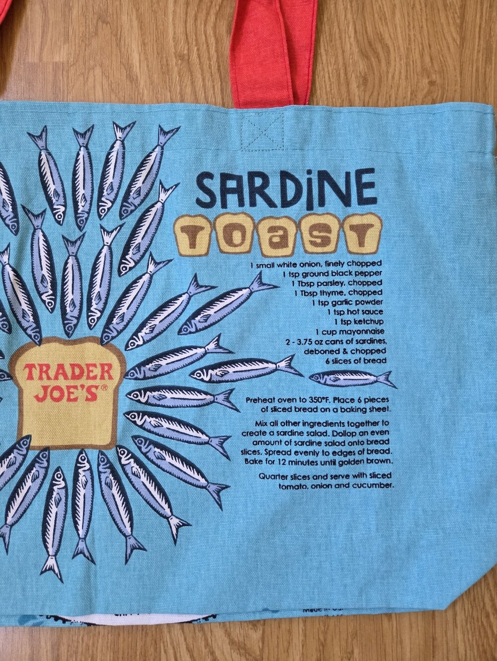Trader Joe’s Canvas Tote Bag - SARDINES - Picture 6 of 10
